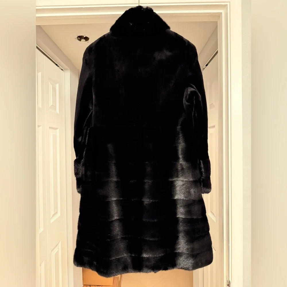 Maximilian Sheared & Long-Hair Mink Coat - Excellent Condition - Picture 4 of 6